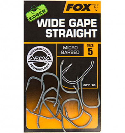 Карповые крючки FOX Edges Armapoint Wide gape straight