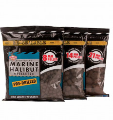 Пеллетс насадочный Dynamite Baits Drilled Marine Halibut Pellets 350 g