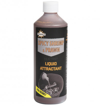Ликвид Dynamite Baits Spicy shrimp & Prawn  Liquid Attractant 0.5 л