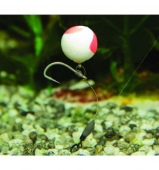 Бойлы плавающие Dynamite Baits Strawberry & Сoconut Cream Fluro Two Tone Pop-Ups