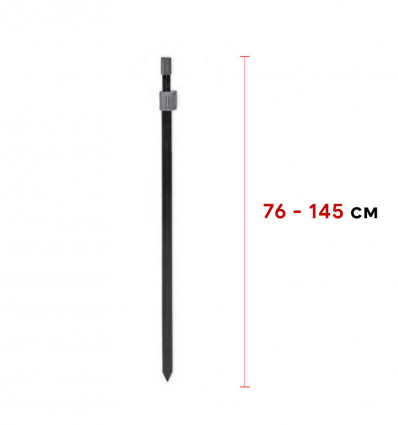 Телескопическая усиленная стойка CZ Black Power Bankstick 76-145 cm