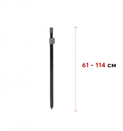 Телескопическая усиленная стойка CZ Black Power Bankstick 61-114 cm
