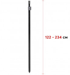 Телескопічна посилена стійка CZ Black Power Bankstick 122-234 cm