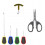 Набор иголок, сверла, затягивателя узлов и ножници Tempo Needle & Scissors Set