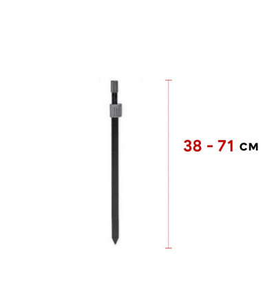 Телескопическая усиленная стойка CZ Black Power Bankstick 38-71 cm
