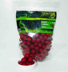 Бойлы прикормочные растворимые Grandcarp КЛУБНИКА серия CLASSIC, 1 кг