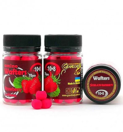 Бойлы нейтральной плавучести Grandcarp Amino Wafters Strawberry (Клубника)