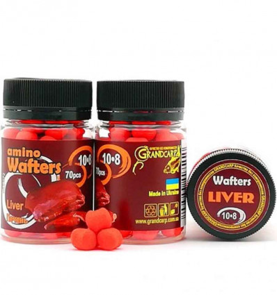 Бойлы нейтральной плавучести Grandcarp Amino Wafters Liver (Печень)