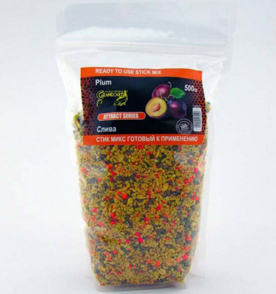 Стик микс готовый к применению Grandcarp СЛИВА серия ATTRACT 500 г