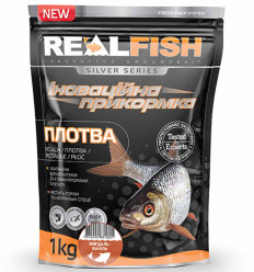 Прикормка для рыбалки REAL FISH Плотва МИНДАЛЬ-ВАНИЛЬ, 1 кг