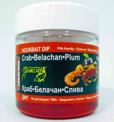 Активный дип КРАБ•БЕЛАЧАН•СЛИВА Grandcarp серии PREMIUM 100 мл