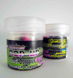 Амино поп ап КАЛЬМАР•ОСЬМИНОГ•ЧЕРНЫЙ ПЕРЕЦ Grandcarp Ø10 мм 15 шт