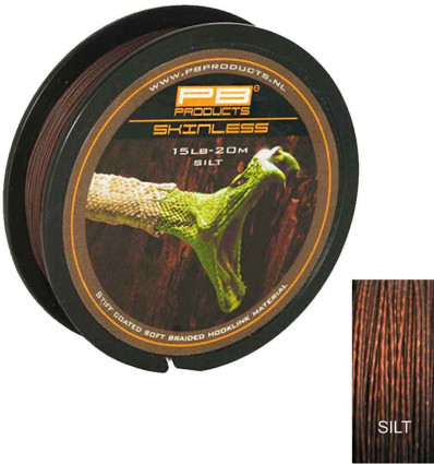 Поводковый материал PB Products Skinless 25lb Silt 20m