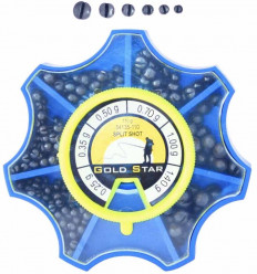 Набор грузил дробинок Gold Star Lead Set 110 гр 0,25-1,4 гр