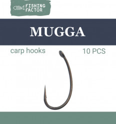 Карповый крючок Муга MUGGA, 10 шт