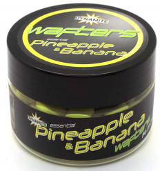 Бойлы нейтральной плавучести Dynamite Baits Fluro Wafters Pineapple & Banana, 14 мм