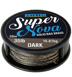 Поводковий матеріал Kryston Merlin Fast Sinking Supple Braid 20 м Dark Silt