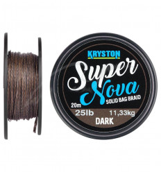 Поводковий матеріал Kryston Merlin Fast Sinking Supple Braid 20 м Dark Silt