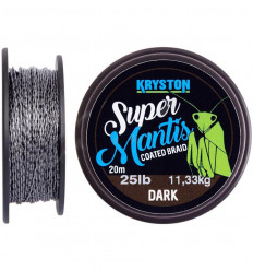 Поводковый материал Kryston Super Mantis Coated Braid 20 м Dark Silt