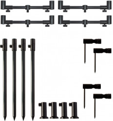 Набір стійок з телескопічними буз-барами World4Carp Stand Kit Universal 4