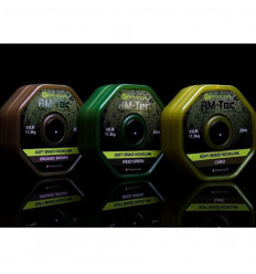 Поводковый материал без оплётки Ridge Monkey RM-Tec Soft Braid Hooklink Organic Brown 25lb 20 m