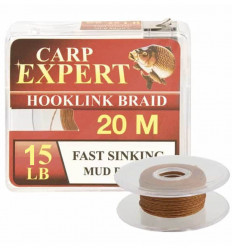 Поводковый материал тонущий FAST sinking MUD BROWN 20 м