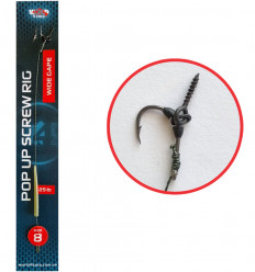 Готовий повідець з гвинтом W4C POP UP SCREW RIG, гачок WIDE GAPE