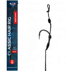 Готовый поводок W4C с волосом CLASSIC hair rig, крючок WIDE GAPE