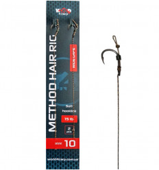 Готовий повідець W4C з волоссям METHOD hair rig, гачок WIDE GAPE