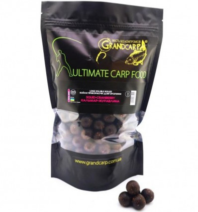 Бойли прикормочнi довогорозчиннi КАЛЬМАР•ЖУРАВЛИНА серiя TACTIC Ø20 мм