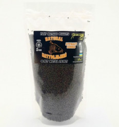 Флет метод пелет Grandcarp НАТУРАЛЬНИЙ серiї ATTRACT Ø2 мм. 400 г