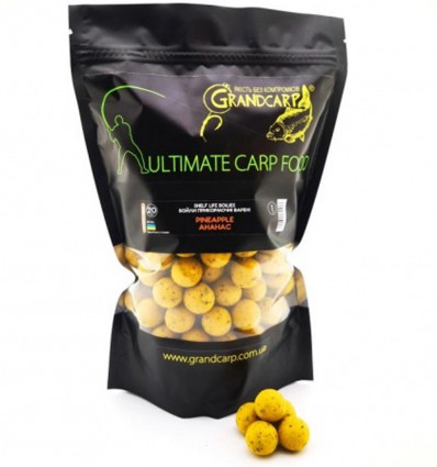 Бойлы прикормочные вареные Grandcarp АНАНАС серия ATTRACT Ø20 мм, 1 кг