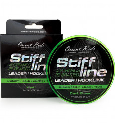 Плетений шнур Orient Stiff Line khaki, 150 м. Ø 0,30 мм