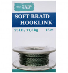 Мягкий поводочный материал без оплетки Camo Green 25 Lb, 15 m