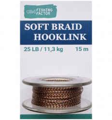 Мягкий поводочный материал без оплетки Camo Brown 25 Lb, 15 m