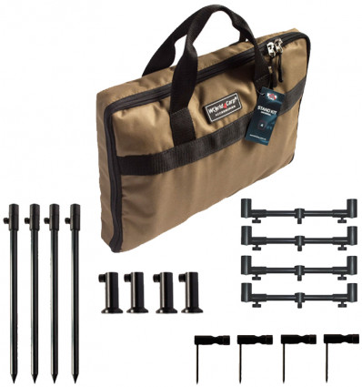 Набор стоек c телескопическими буз барами  World4Carp STAND KIT UNIVERSAL 4