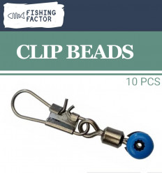 Скользящая бусина с застежкой Clip Beads, 10 шт.