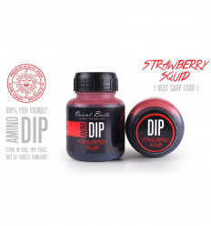 Амино дип Orient Baits amino dip STRAWBERRY SQUID, 100 мл