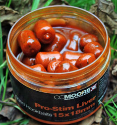 Насадочные бойлы в дипе CC Moore Pro-Stim Liver Glugged Hookbaits