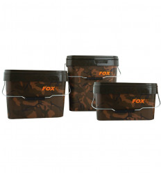 Відро для риболовлі з кришкою Fox Camo Square Bucket