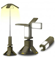 Телескопический аккумуляторный LED-фонарь для кемпинга с PowerBank 14000 mAh 6000 lm