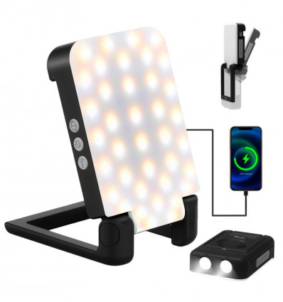 Кемпінговий LED-ліхтар акумуляторний з PowerBank 10000 mAh 1200 lm