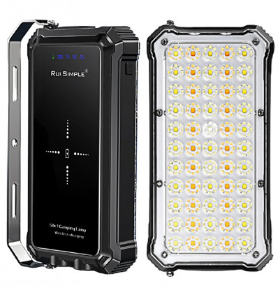 Многофункциональный кемпинговый LED-фонарь 5 в 1 с беспроводной зарядкой и PowerBank 20000 mAh 5500 lm