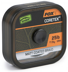 Мягкий тонущий поводковый материал в полужёсткой оболочке Fox Edges Camotex Matt Coated braid 20 m