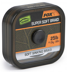 М'який тонучий повідковий матеріал без оболонки Fox Edges Camotex Soft Sinking braid 20 m
