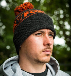 Фірмова шапка Fox Collection Bobbles Black & Orange