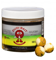 Бойли Dudi Bait Halfness Balance насадкові двокольорові збалансовані Тигровий горіх-Амур-Часник 100 г