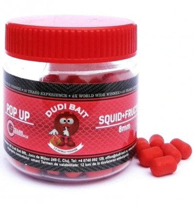 Бойлы Dudi Bait Pop Up плавающие Кальмар-Лесные ягоды