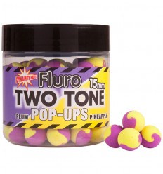 Бойлы плавающие Dynamite Baits Plum & Pineapple Fluro Two Tone Pop-Ups