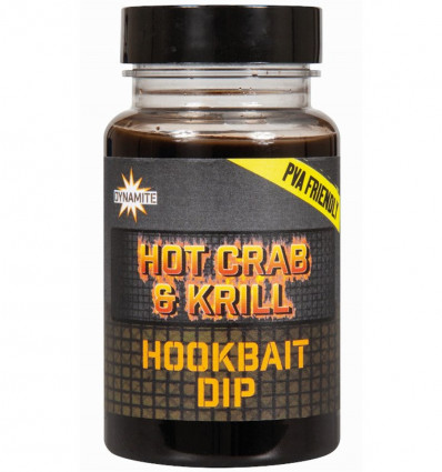 Діп для насадок Dynamite Baits Hot Crab & Krill Concentrate Dip, 100 мл